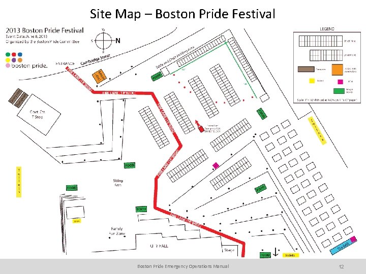 Site Map – Boston Pride Festival Boston Pride Emergency Operations Manual 12 12 