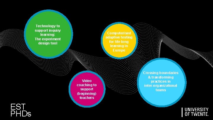 Technology to support inquiry learning: The experiment design tool Computerised adaptive testing for life