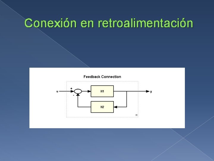 Conexión en retroalimentación 