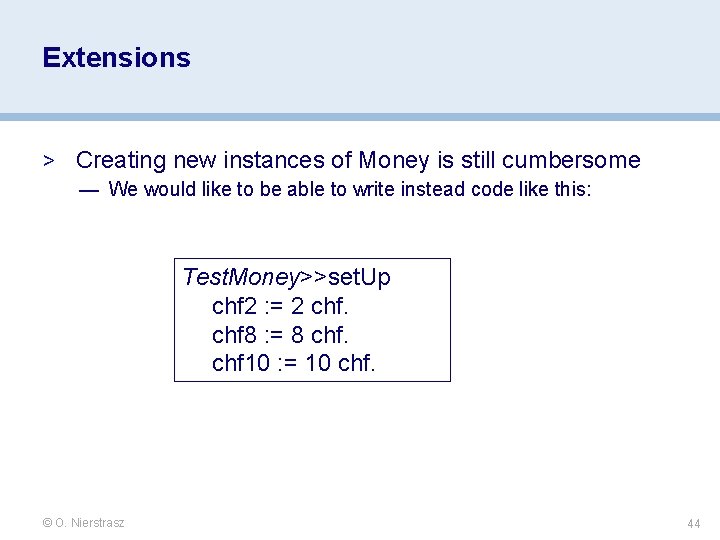 Extensions > Creating new instances of Money is still cumbersome — We would like Extensions > Creating new instances of Money is still cumbersome — We would like