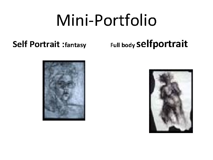 Mini-Portfolio Self Portrait : fantasy Full body selfportrait 