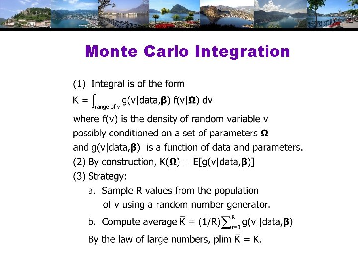 Monte Carlo Integration 