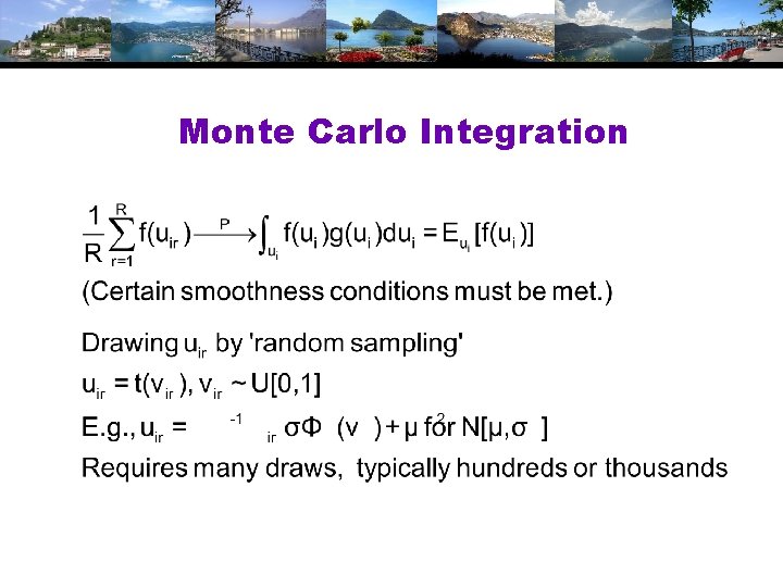 Monte Carlo Integration 