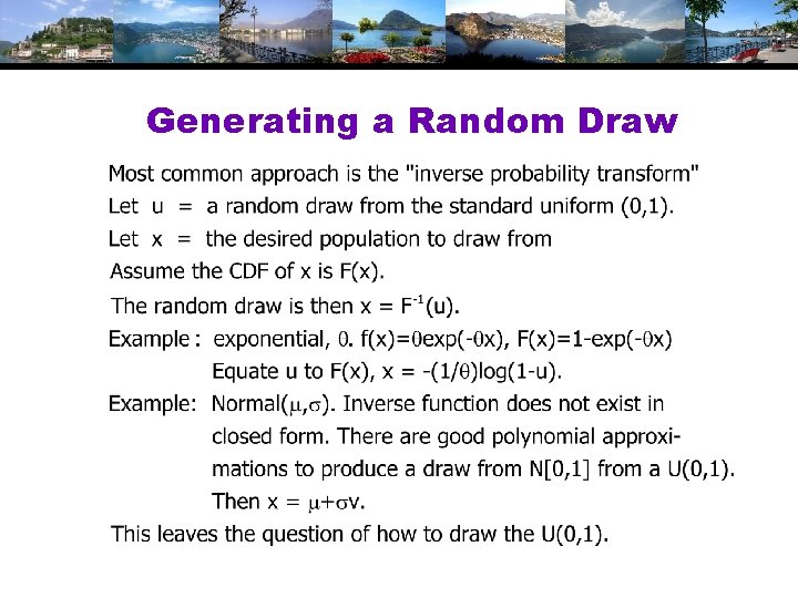 Generating a Random Draw 