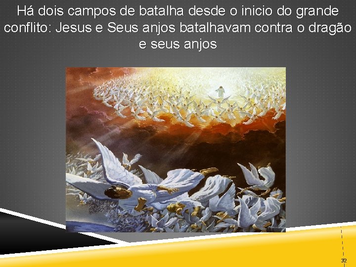 Há dois campos de batalha desde o inicio do grande conflito: Jesus e Seus