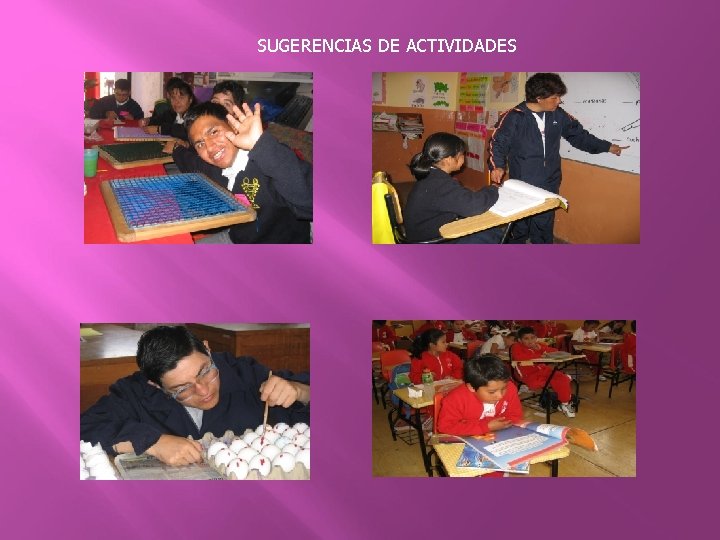 SUGERENCIAS DE ACTIVIDADES 