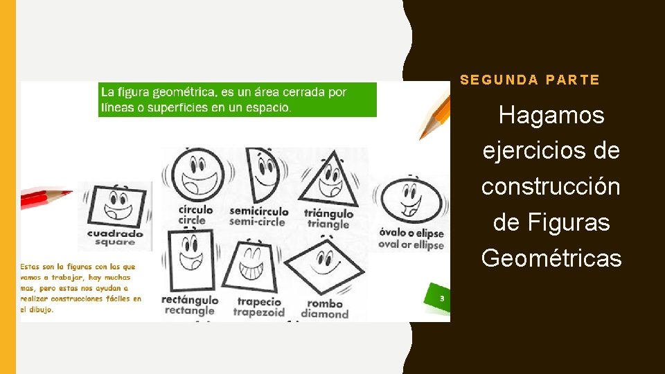 SEGUNDA PARTE Hagamos ejercicios de construcción de Figuras Geométricas 