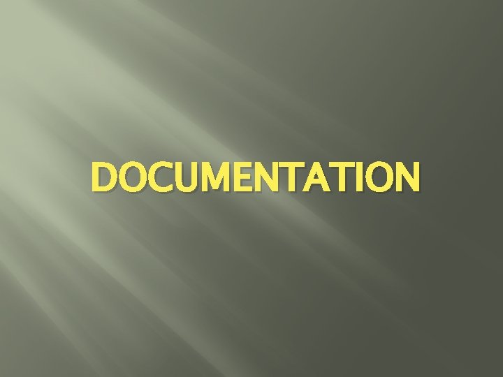 DOCUMENTATION 