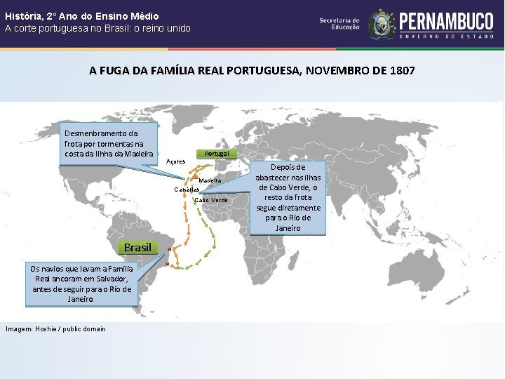 História, 2º Ano do Ensino Médio A corte portuguesa no Brasil: o reino unido