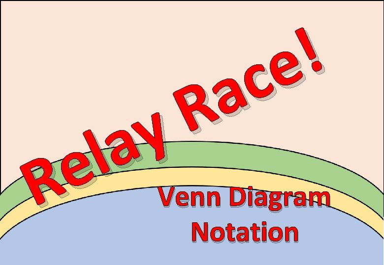 ! e c a R y a l e R Venn Diagram Notation 