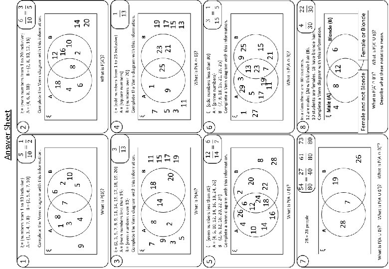 Answer Sheet 