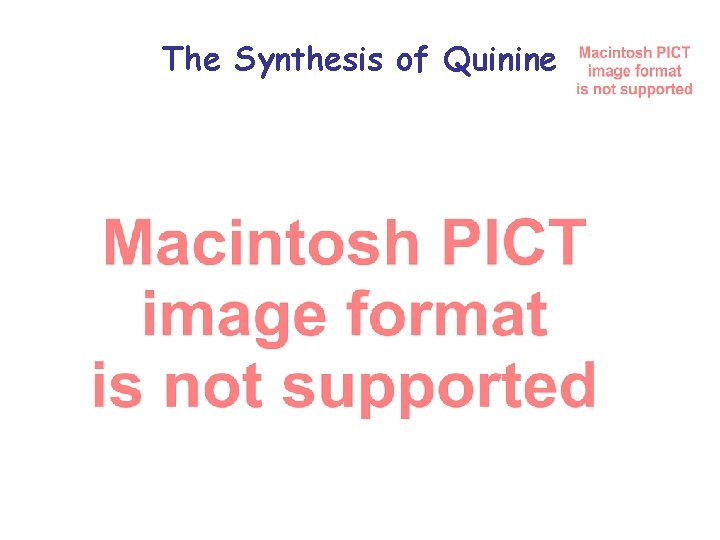 The Synthesis of Quinine 