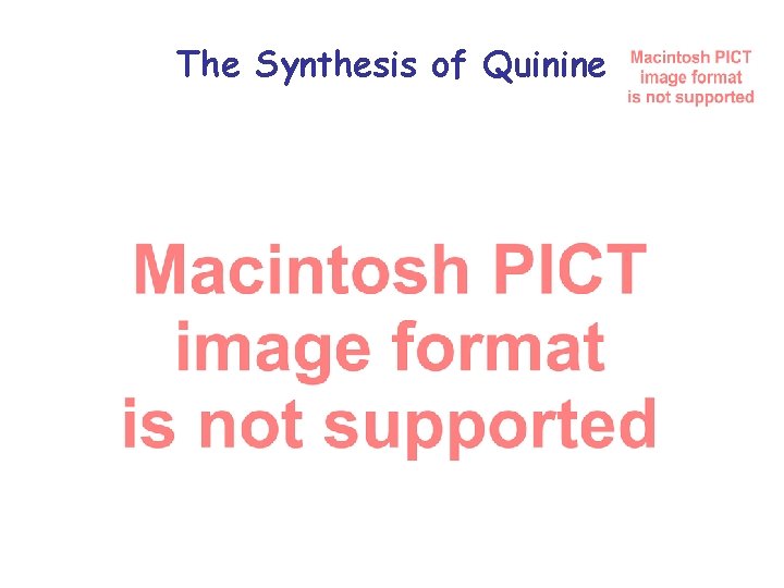 The Synthesis of Quinine 