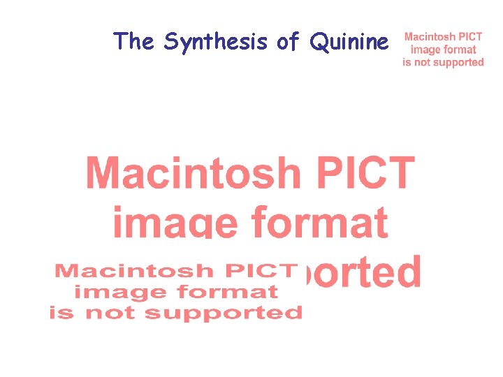 The Synthesis of Quinine 