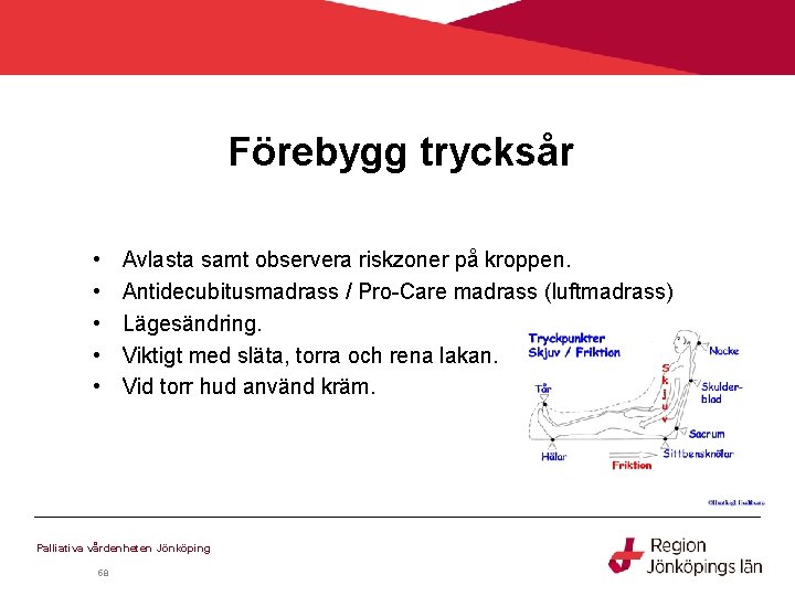 Förebygg trycksår • • • Avlasta samt observera riskzoner på kroppen. Antidecubitusmadrass / Pro-Care Förebygg trycksår • • • Avlasta samt observera riskzoner på kroppen. Antidecubitusmadrass / Pro-Care