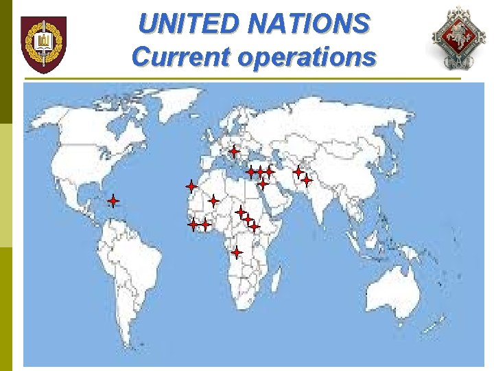 UNITED NATIONS Current operations 