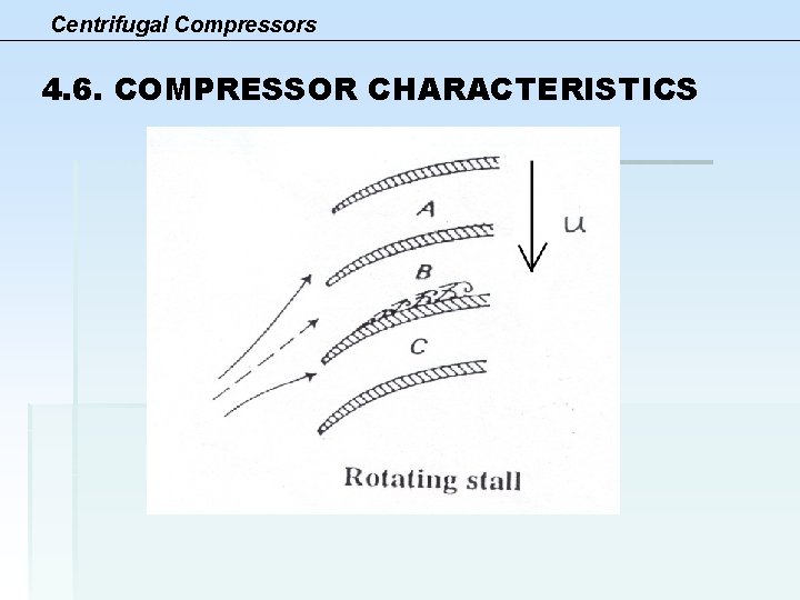 Centrifugal Compressors 4. 6. COMPRESSOR CHARACTERISTICS 
