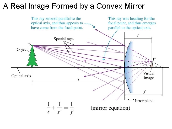 A Real Image Formed by a Convex Mirror 