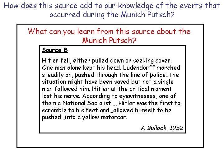 How does this source add to our knowledge of the events that occurred during How does this source add to our knowledge of the events that occurred during