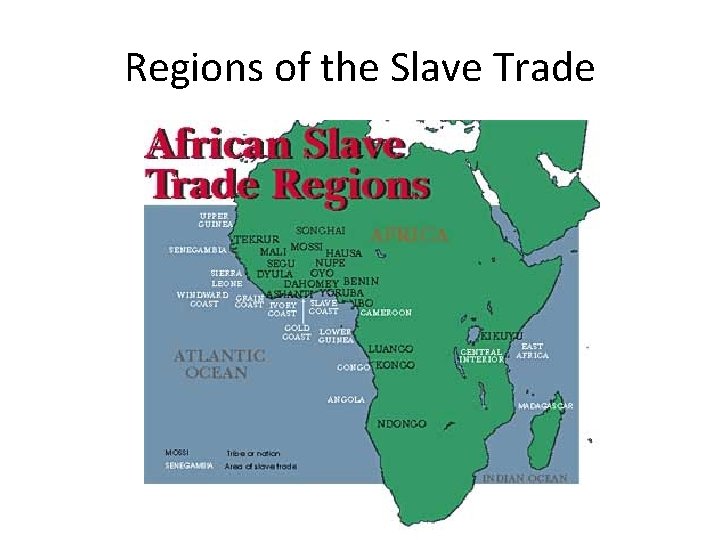 Regions of the Slave Trade 