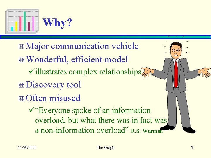 Why? Major communication vehicle Wonderful, efficient model üillustrates complex relationships Discovery tool Often misused
