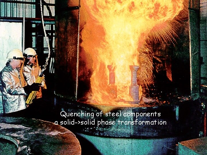 Quenching of steel components a solid->solid phase transformation 