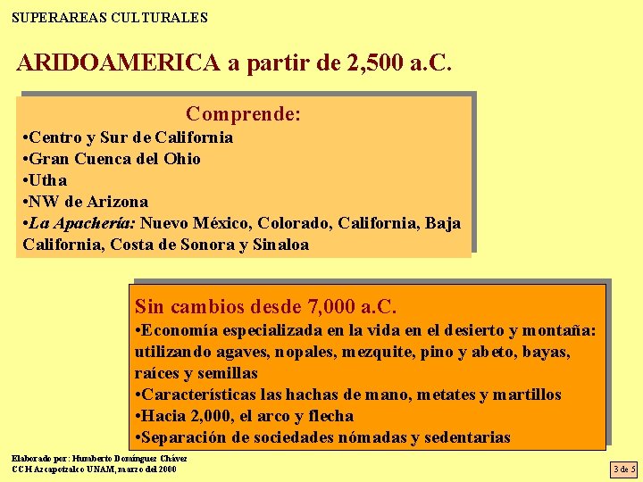 Historia de Mxico I PEA CCH UNAM Unidad