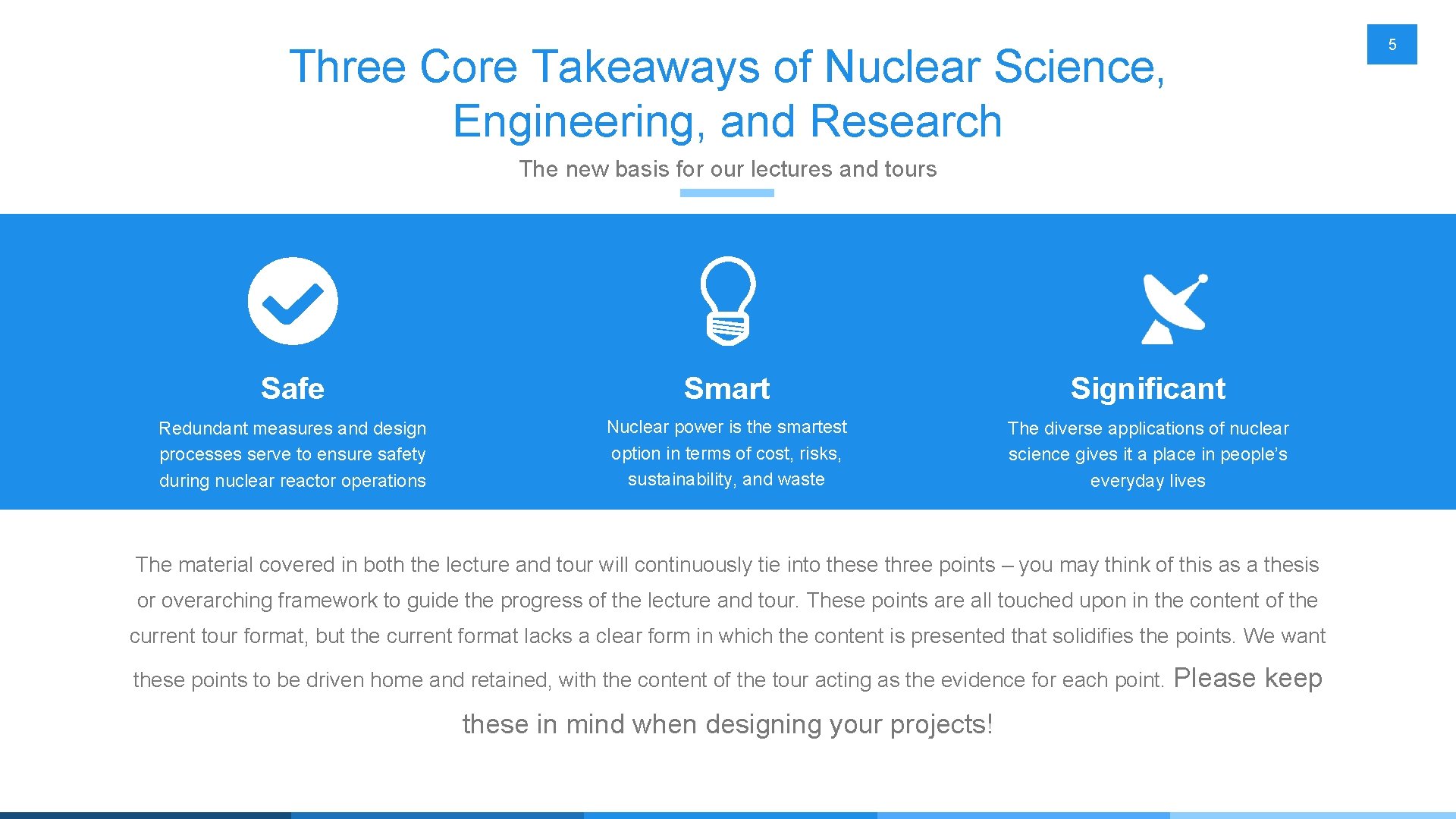 5 Three Core Takeaways of Nuclear Science, Engineering, and Research The new basis for