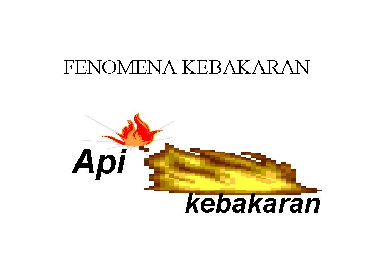 FENOMENA KEBAKARAN Api kebakaran 