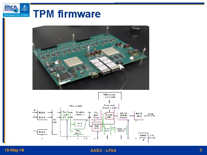 TPM firmware 10 -May-16 AADC - LFAA 3 