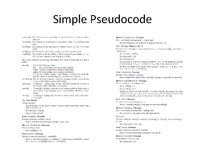 Simple Pseudocode 