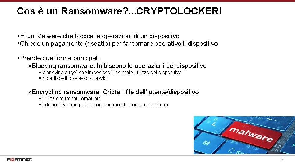 Cos è un Ransomware? . . . CRYPTOLOCKER! E’ un Malware che blocca le