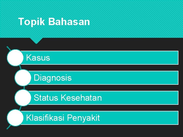Topik Bahasan Kasus Diagnosis Status Kesehatan Klasifikasi Penyakit 