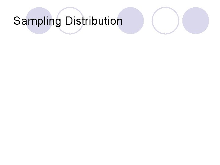Sampling Distribution 