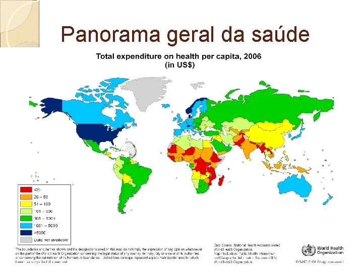 Panorama geral da saúde 