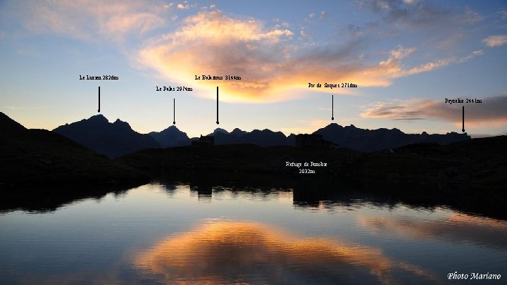 Le Lurien 2826 m Le Balaitous 3144 m Le Palas 2974 m Pic de Le Lurien 2826 m Le Balaitous 3144 m Le Palas 2974 m Pic de