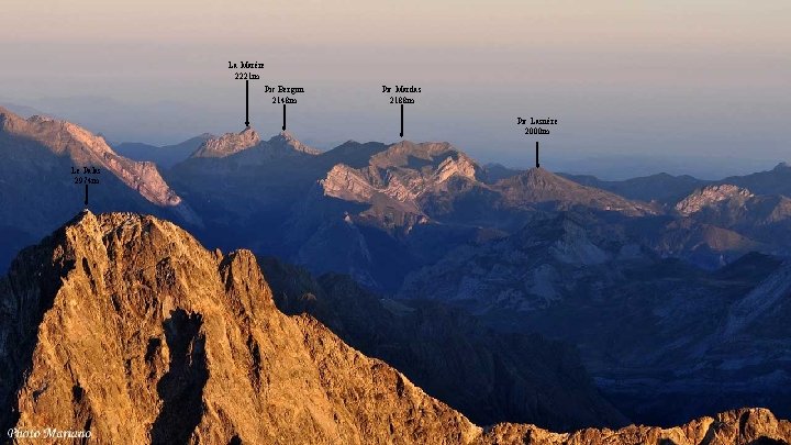 La Marère 2221 m Pic Bergon 2148 m Pic Mardas 2188 m Pic Lasnère La Marère 2221 m Pic Bergon 2148 m Pic Mardas 2188 m Pic Lasnère