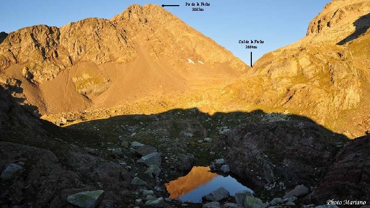 Pic de la Fache 3005 m Col de la Fache 2664 m . . Pic de la Fache 3005 m Col de la Fache 2664 m . .