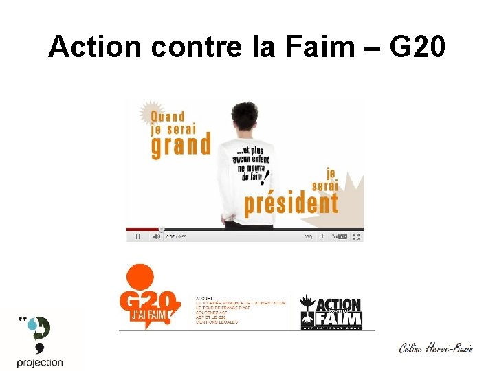 Action contre la Faim – G 20 