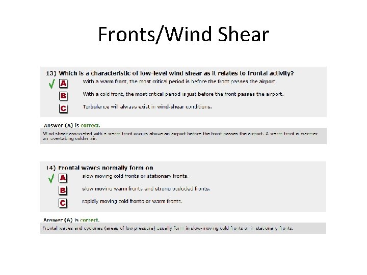 Fronts/Wind Shear 