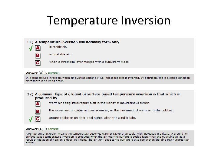 Temperature Inversion 