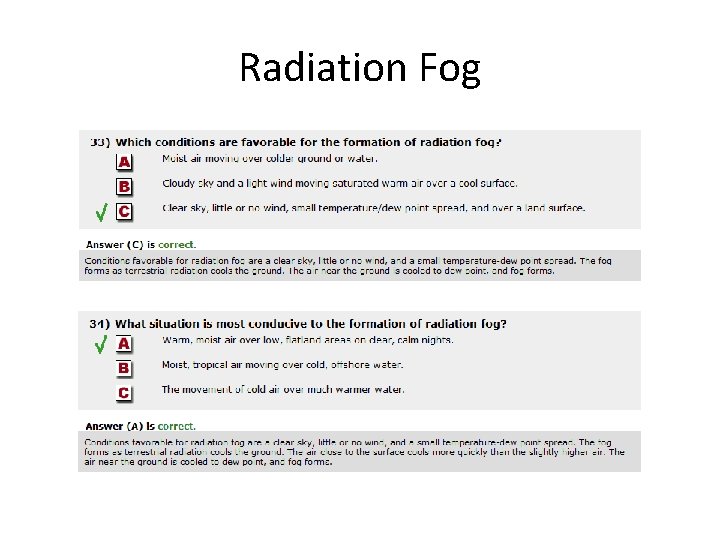 Radiation Fog 