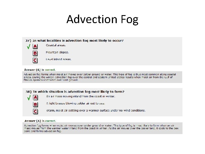 Advection Fog 