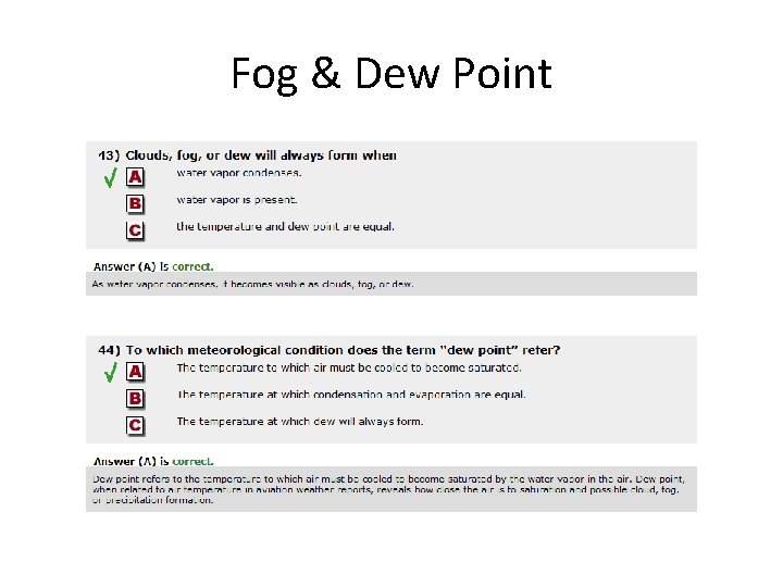 Fog & Dew Point 