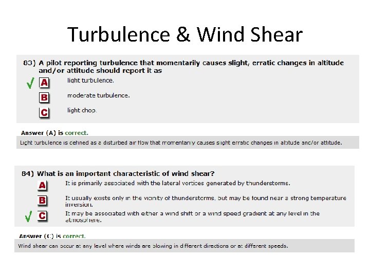 Turbulence & Wind Shear 
