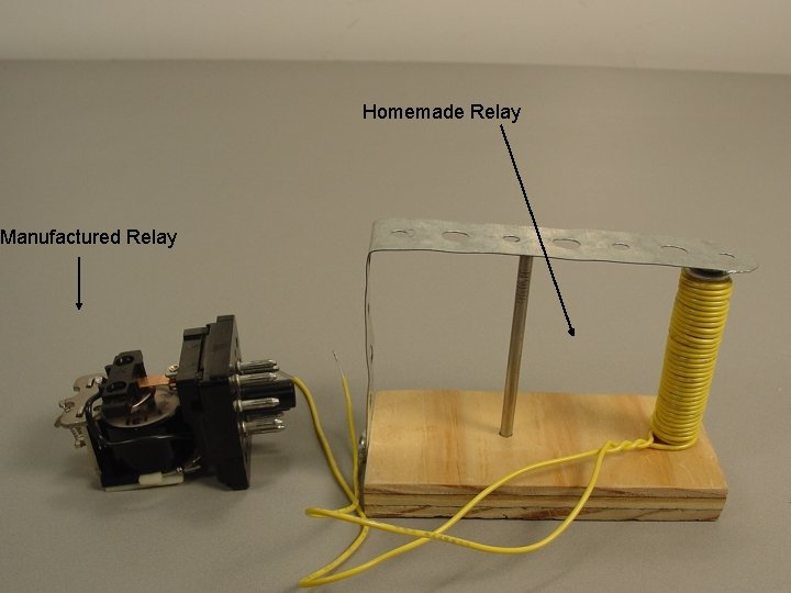 What is the purpose of a Homemade Relay relay? • A relay is basically