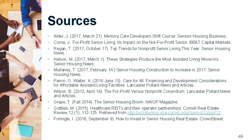 Sources > Alder, J. (2017, March 21). Memory Care Developers Shift Course. Seniors Housing