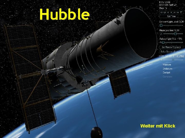 Hubble Weiter mit Klick 