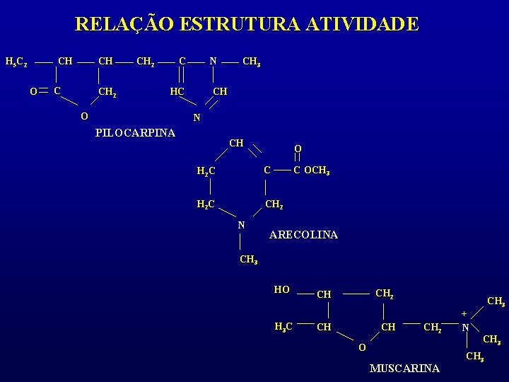 RELAÇÃO ESTRUTURA ATIVIDADE H 5 C 2 CH O CH C CH 2 C