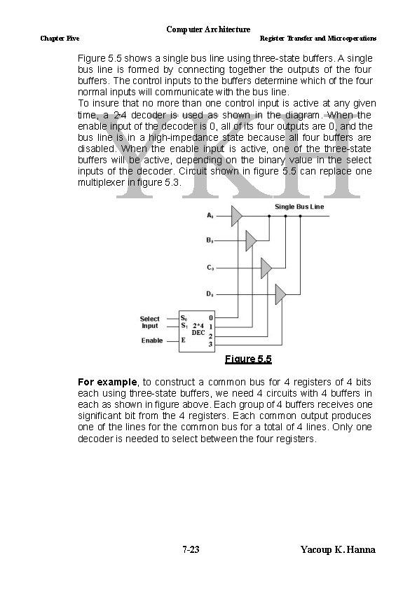 Computer Architecture Chapter Five Register Transfer and Microoperations Figure 5. 5 shows a single